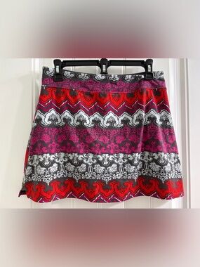 Tranquility Colorado Clothing Multicolored Patterned Skater Skirt S Tenniscore